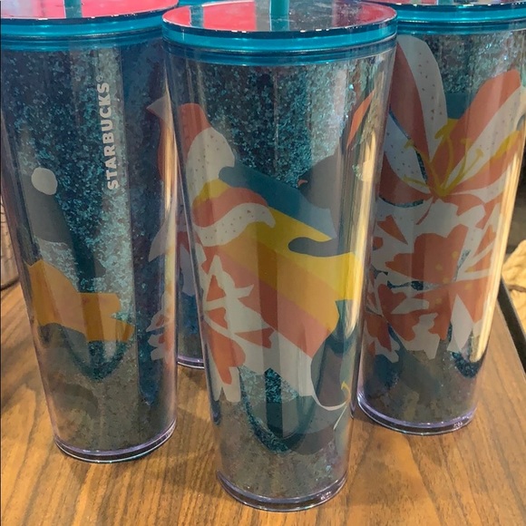 ⭐️SALE 🤩NEW STARBUCKS TUMBLER BLUE SPARKLE - Picture 3 of 13